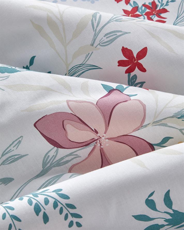 Petal Paradise Cu Bumbac Double Set Lenjerie De Pat 200x220 cm Roz