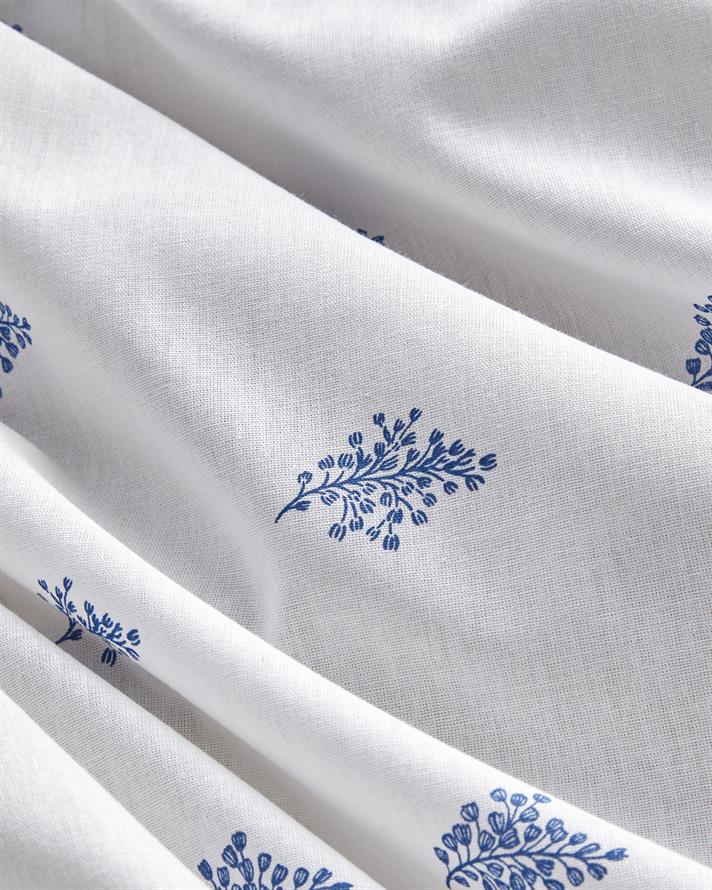 Floral Tides Cu Bumbac Double Set Lenjerie De Pat 200x220 cm Albastru