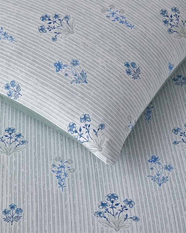 Cu Bumbac Double Set Lenjerie De Pat 200x220 cm Verde