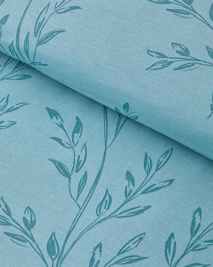 Natures Palette Cu Bumbac Double Set Lenjerie De Pat 200x220 cm Muștar - Verde