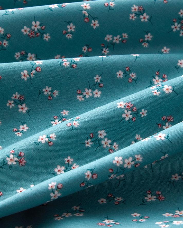 Wildflower Dream Cu Bumbac Double Set Lenjerie De Pat 200x220 cm Verde