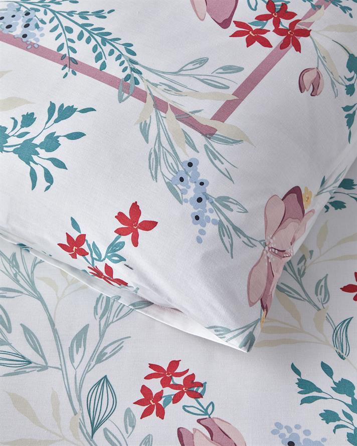 Petal Paradise Cu Bumbac Double Set Lenjerie De Pat 200x220 cm Roz