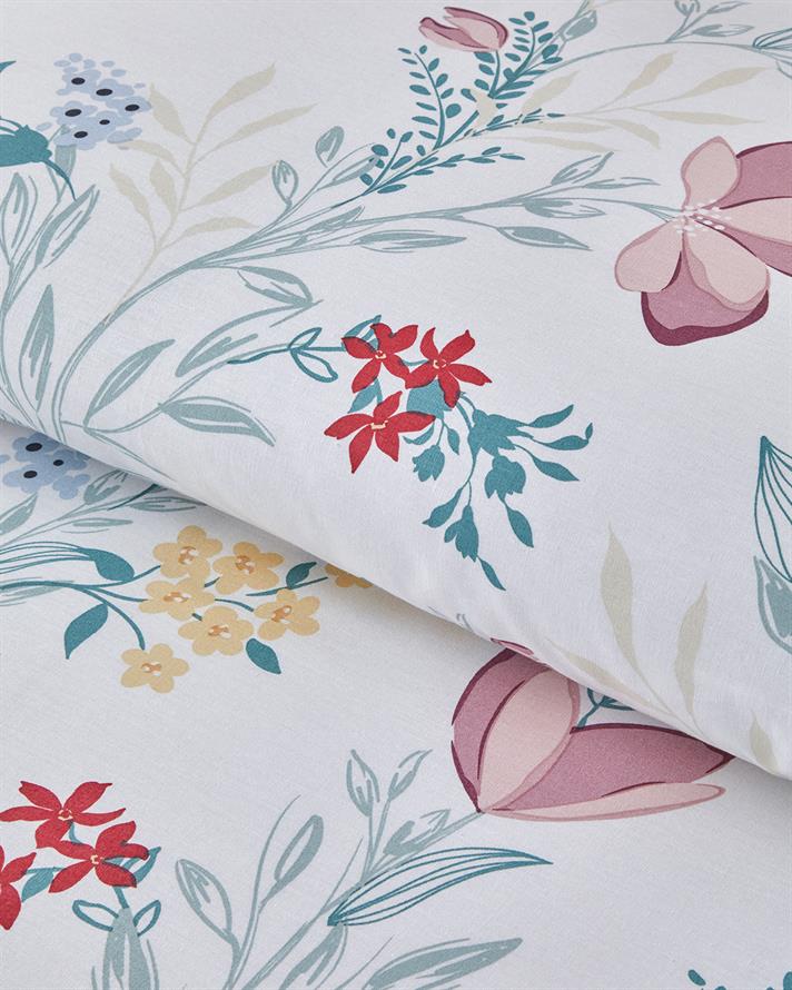 Petal Paradise Cu Bumbac Double Set Lenjerie De Pat 200x220 cm Roz