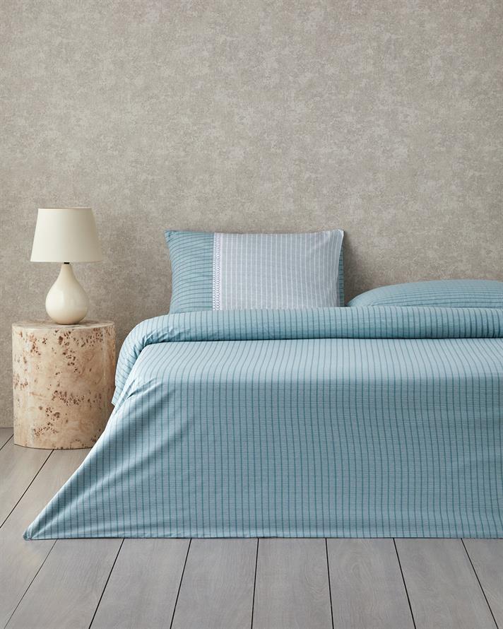 Linear Harmony Cu Bumbac Double Set Lenjerie De Pat 200x220 cm Verde