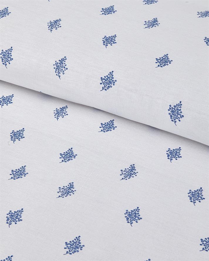 Floral Tides Cu Bumbac Double Set Lenjerie De Pat 200x220 cm Albastru