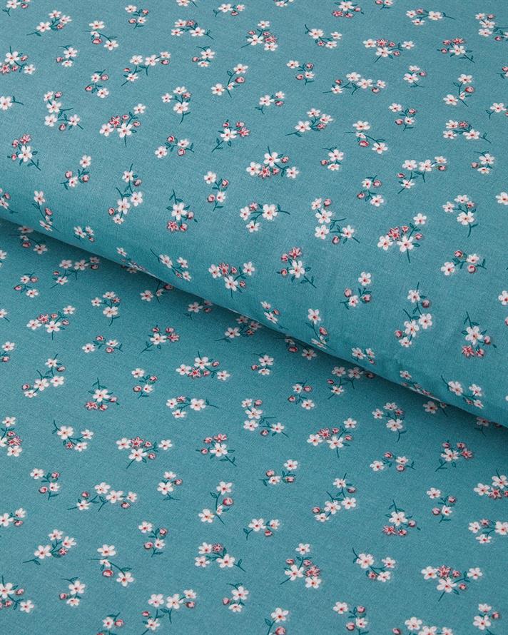 Wildflower Dream Cu Bumbac Double Set Lenjerie De Pat 200x220 cm Verde