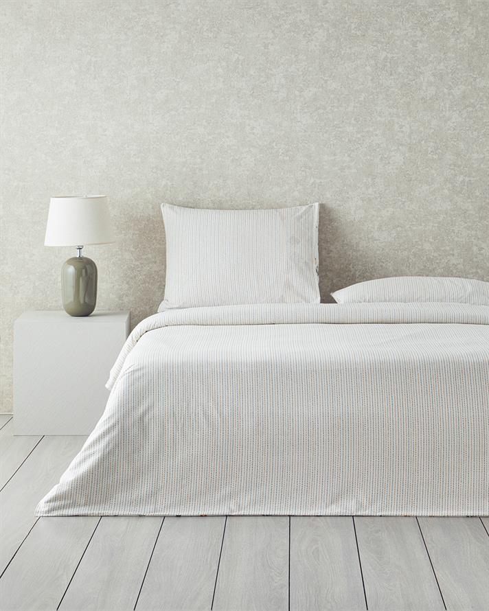 Set husa de pilota cu fata de perna, pentru o persoana, Vintage Argyle, bumbac, 160x220 cm/50x70 cm, verde-galben