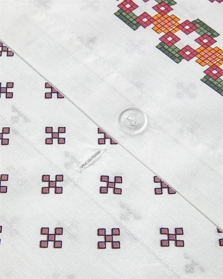 Set husa de pilota cu fata de perna, pentru o persoana, Etamine Flower, bumbac, 160x220 cm/50x70 cm, roz