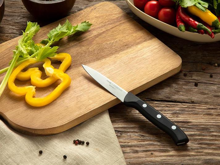Pirge x English Home Master Cut Steel Vegetable Knife 9 cm Black