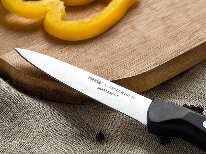Pirge x English Home Master Cut Steel Vegetable Knife 9 cm Black