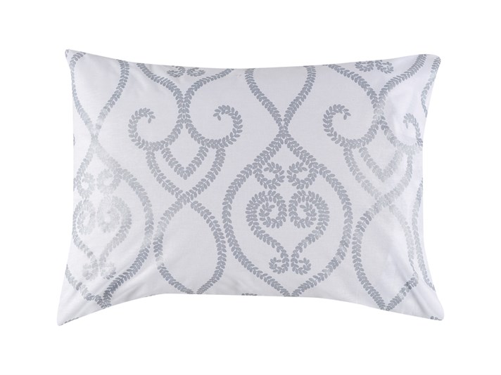 Curlicue Cu Bumbac Cu 2 Piese Față De Pernă 50x70 cm Argintiu