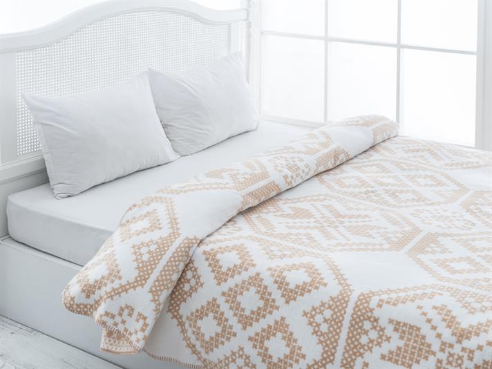 cusătură Cottony Double Person  PĂTURĂ 200x220 cm Miere