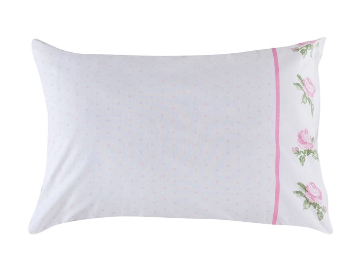 Cusatura de trandafir Cu Bumbac Cu 2 Piese Față De Pernă 50x70 cm Roz