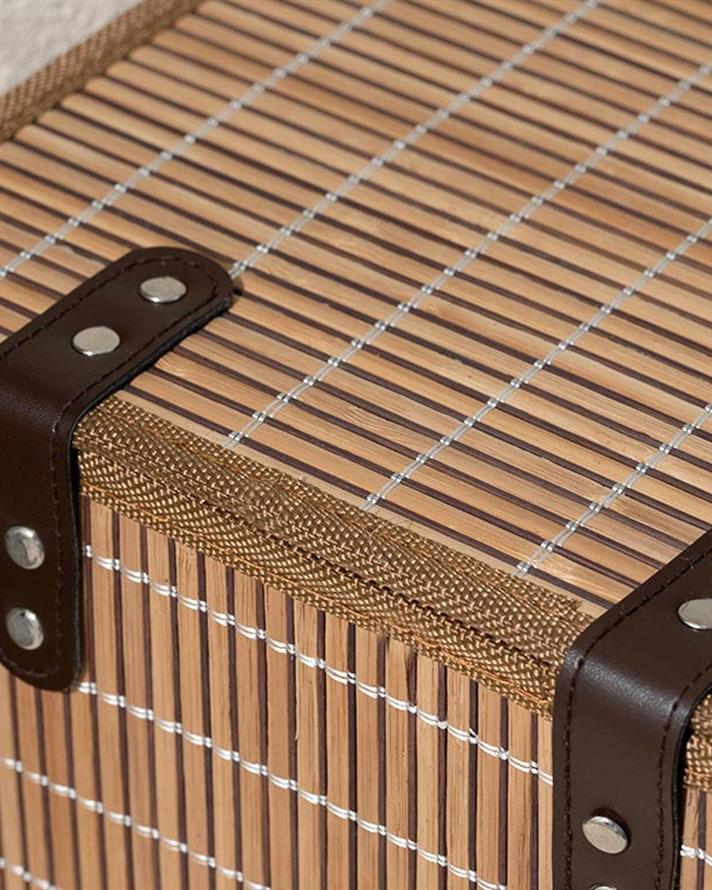 Cutie de depozitare, Hardwood, bambus, 36x27x22 cm, maro