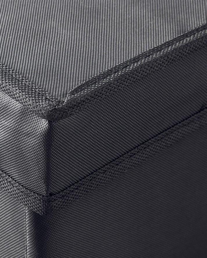 Cutie de depozitare, Sylvia, poliester, 33x28x14,5 cm, negru