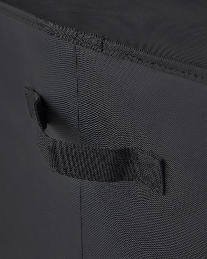 Cutie de depozitare, Sylvia, poliester, 62x38,5x36,5 cm, negru