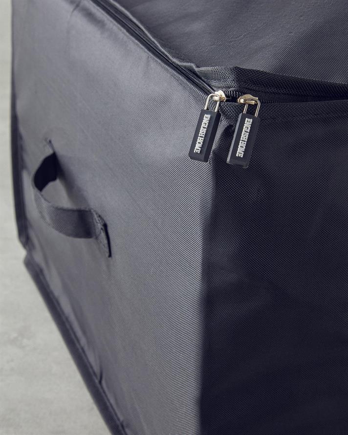 Cutie depozitare textile, Sylvia, poliester, 65x45x30 cm, negru