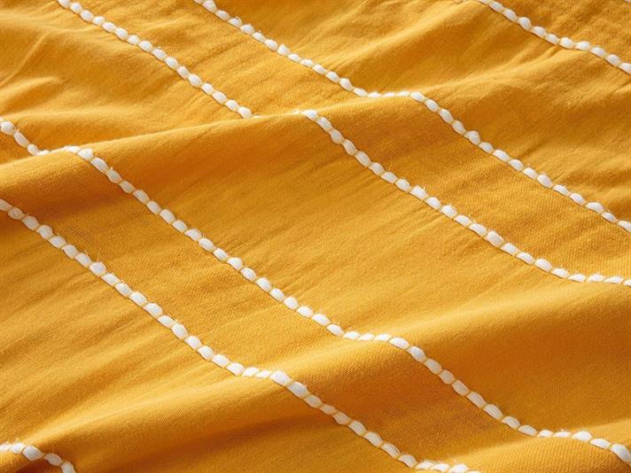 Cuvertură pat, King size, Essence, bumbac, 240x260 cm, galben-muștar