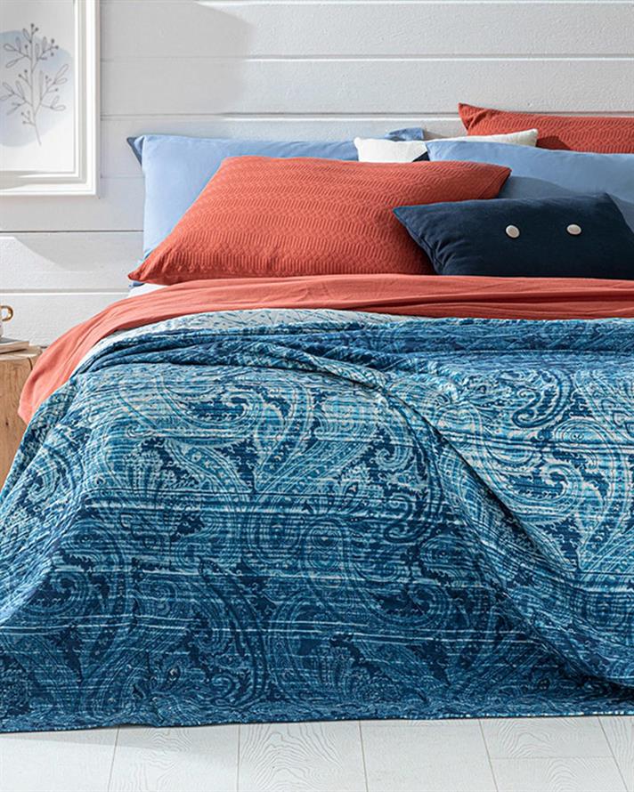 Anhinga Double Person Multi-Purposed Quilt 200x220 cm Dark Blue