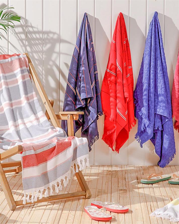 Damasc Chic Jacquard Prosop De Plajă 80x150 cm mov