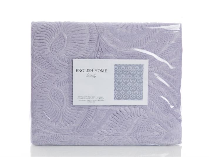 damasc  Ultrasoft Double Person  PĂTURĂ 200x220 cm Lilac.