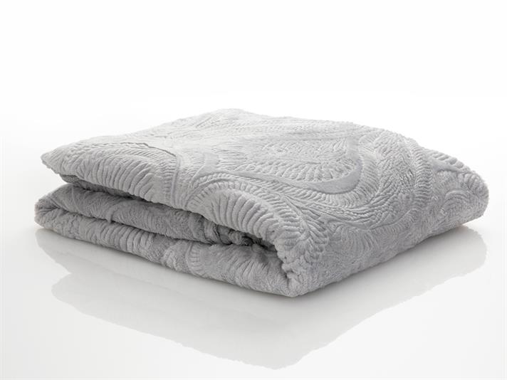 damasc  Ultrasoft For One Person  PĂTURĂ 150x200 cm Gri.