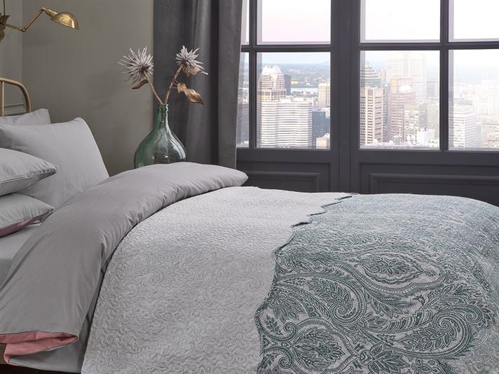 Damask urban Single Cuvertură Pat Multifuncțională 160x220 cm Seledon