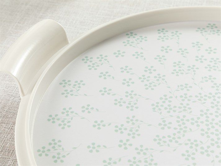 Dande Melamine With Plastic Lid Cake Dome 31 cm Green