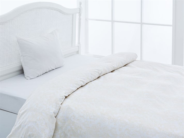 dantelă Single Lenjerie De Pat 160x220 cm Bej