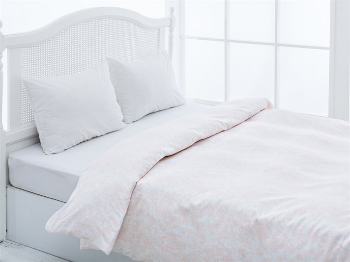 dantelă Double Lenjerie De Pat 200x220 cm Roz