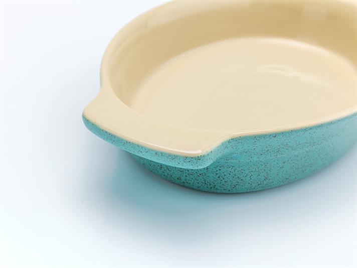 Lace Oval Ceramic Single Oven Cover Mint