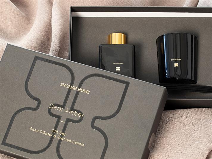 Dark Amber Parfumat Set De 2 Piese Set Parfumat Negru
