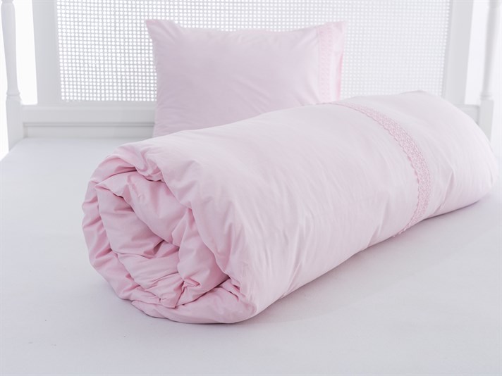 Darlene Cu Bumbac Single Lenjerie De Pat 160x220 cm Roz