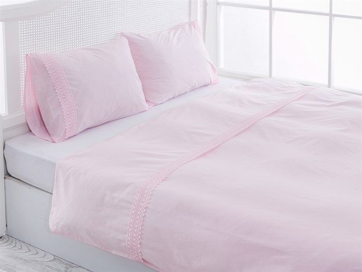Darlene Cu Bumbac Double Lenjerie De Pat 200x220 cm Roz