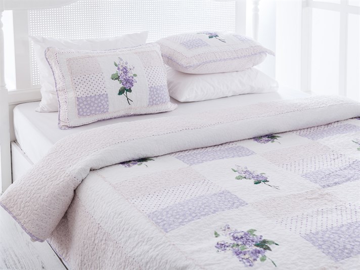 Davina  Patchwork Pentru o persoana  SET CUVERTURĂ DE PAT 160x240 cm Violet