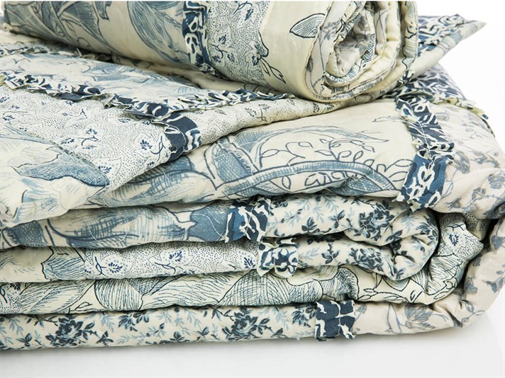 Daydream  Microfibră Persoană dublă  SET CUVERTURĂ DE PAT 240x260 cm Albastru inchis.