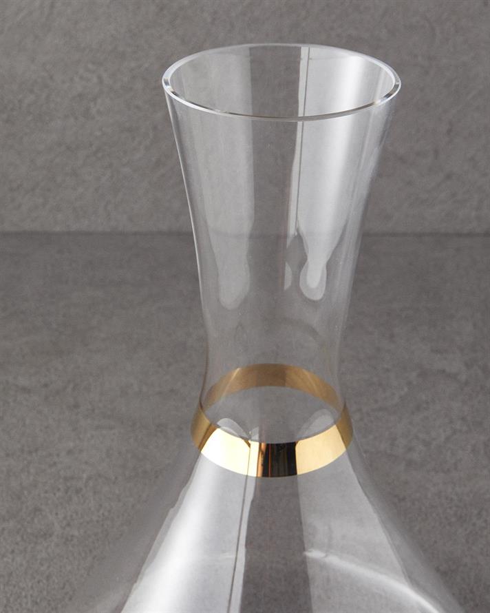de aur Sticlă 3 Piese Carafă 380 Ml + 2000 Ml Gold