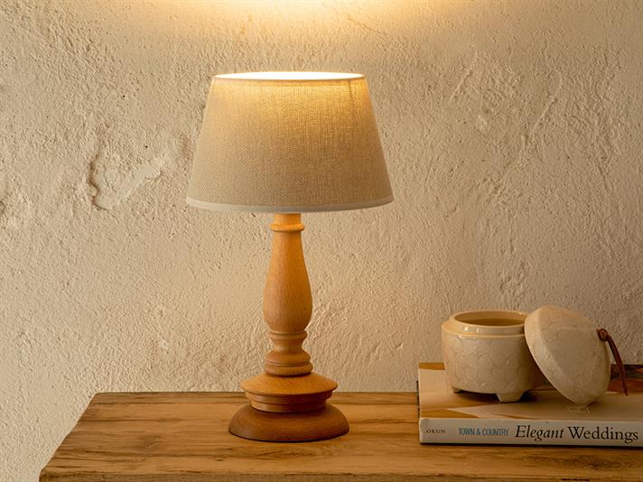 De Lemn Lampadar 20X34 Cm Maro