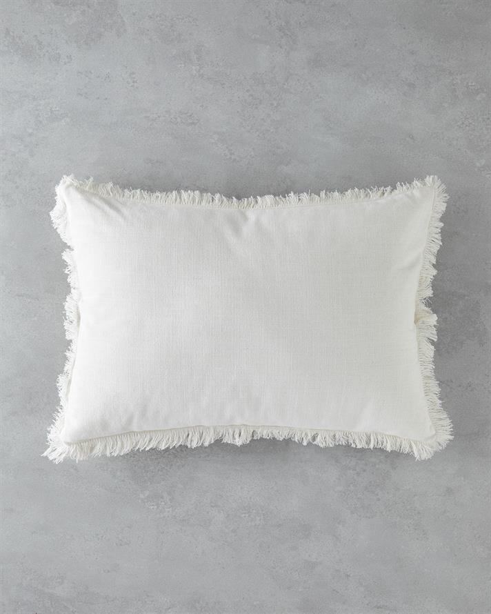 Delhi Cu Bumbac Pernuță Decorativă 35x50 cm Ecru
