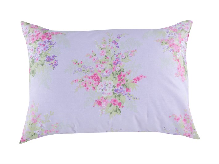 Delphinium Cu Bumbac Cu 2 Piese Față De Pernă 50x70 cm Lila