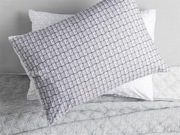 DELTOID COTTONY 2 SET  FAȚĂ DE PERNĂ 50X70 CM СИВО