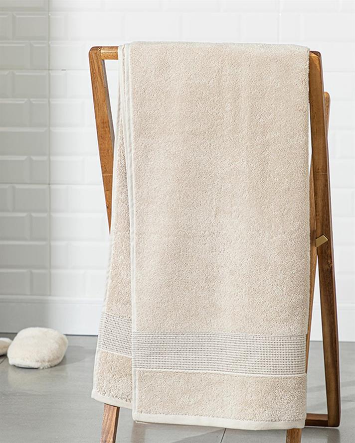 Deluxe Cotton Low Twist Bath Towel 70x140 cm Beige