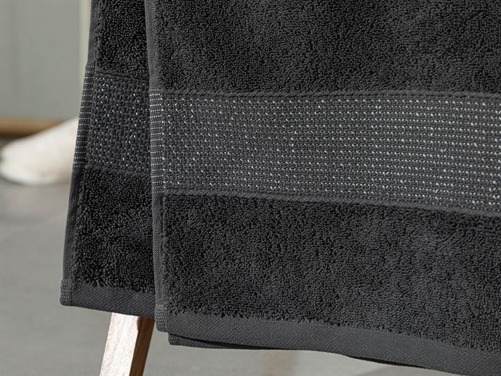 Deluxe Cottony Low Twist Bath Towel 90x150 cm Anthracite