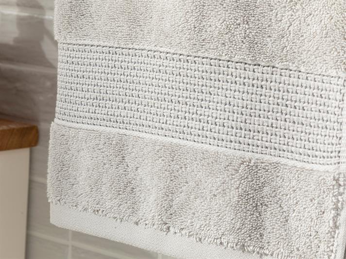 Deluxe Cottony Low Twist Face Towel 50x70 cm Gray