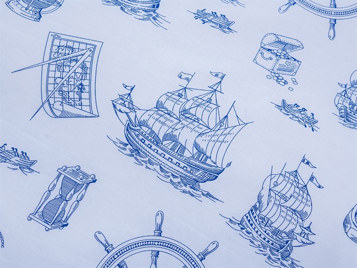 descoperire Cu Bumbac Single Lenjerie De Pat 160x220 cm Bleumarin
