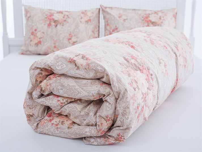 Desert Rose Cu Bumbac Double Lenjerie De Pat 200x220 cm Bej