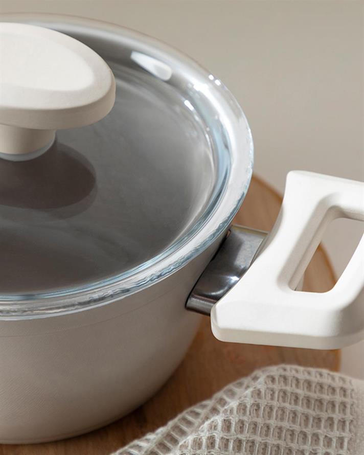 Pretty Aluminum Mini Cookware 14 cm Beige