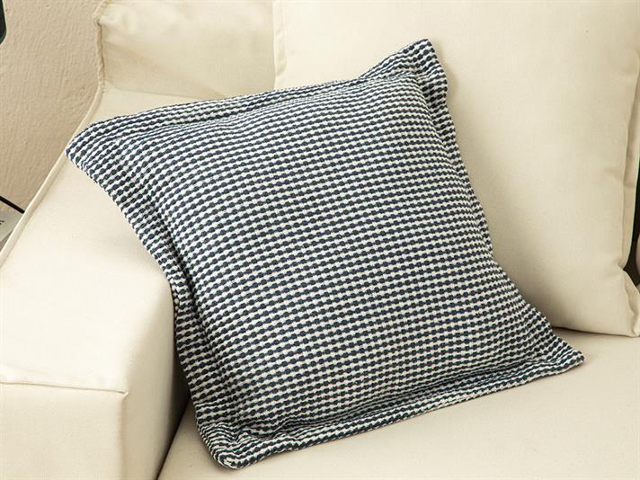 Dialine Filled Cushion 45x45 cm Dark Blue.