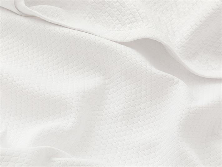 DIAMOND Țesătură Jacquard Single Pătură De Vară 160x230 cm Alb