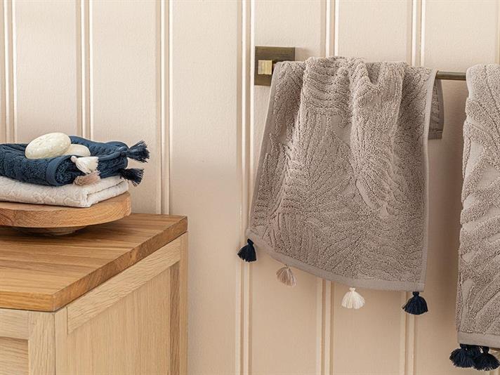 Diana Prosop De Mână Cu Jacquard, Bumbac, 30*40 Cm, Gri Deschis